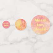 BM Bar of Bat Mitswa gewoon subtiel Confetti (Voorkanten)