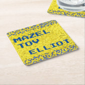 BM Bar of Bat Mitswa SPEL OP OOK Kartonnen Onderzetters (Schuin)