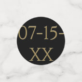 BM Bar of Bat Mitzvah Confetti Elegant Gold Stars (Kleine voorkant)