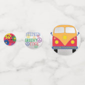 BM Bar of Bat Mitzvah Confetti Groovy Flowers (Achterkanten)