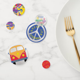 BM Bar of Bat Mitzvah Confetti Hippie Style