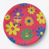 BM Bar of Bat Mitzvah Flower Paper Bord (Voorkant)