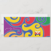 BM Bar of Bat Mitzvah Hippie Ticket Kaart (Achterkant)