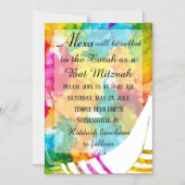 BM Bar of Bat Mitzvah Magnetische Uitnodiging voor (Voorkant)