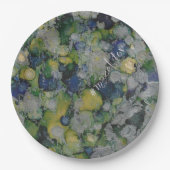 BM Bar of Bat Mitzvah Papier Bord Blauwe Zilvers (Voorkant)