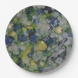 BM Bar of Bat Mitzvah Papier Bord Blauwe Zilvers