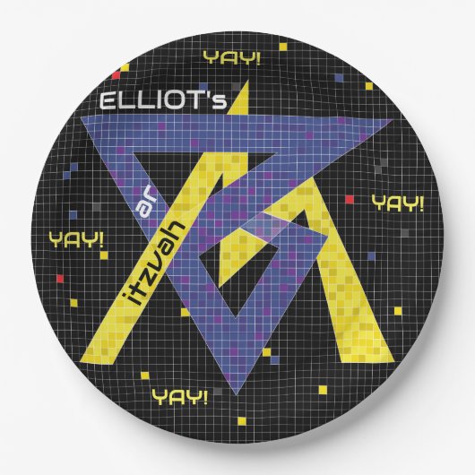 BM Bar of Bat Mitzvah Papier Bord SPEL ON (Voorkant)