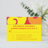 BM Bar of Bat Mitzvah RSVP Zilverachtige werveling (Staand voorkant)