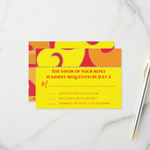 BM Bar of Bat Mitzvah RSVP Zilverachtige werveling