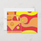 BM Bar of Bat Mitzvah RSVP Zilverachtige werveling (Achterkant)