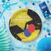 BM Bar of Bat Mitzvah SPEL OP 2 Papieren Bordje (Feest)