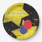 BM Bar of Bat Mitzvah SPEL OP 2 Papieren Bordje (Voorkant)