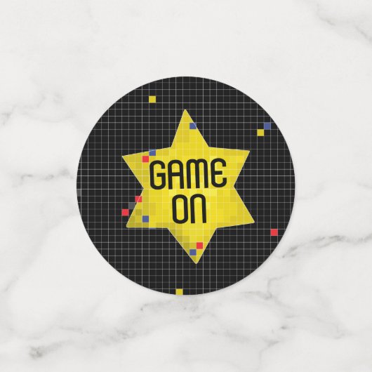 BM Bar of Bat Mitzvah SPEL OP Confetti (Kleine voorkant)