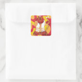 BM Bar of Bat Mitzvah Sticker Square Hippie Beer (Tas)