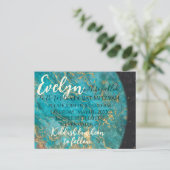 BM Bar of Bat Mitzvah Uit deze Wereld Briefkaart (Staand voorkant)