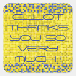 BM Bat Bar Mitswa GAME ON Vierkante Sticker