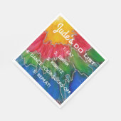 BM Bat Bar Mitzvah Elegante kleuren servetten (Hoek)