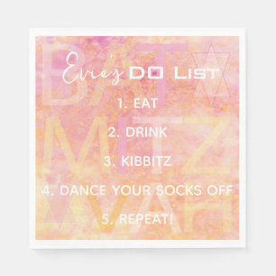 BM Bat Bar Mitzvah Gewoon Subtiele servetten