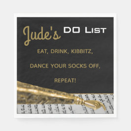 BM Bat Bar Mitzvah Gold Yad servetten