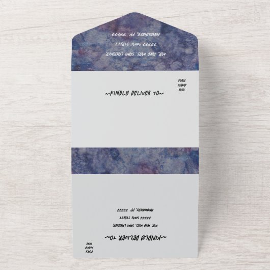 BM Bat Mitswa Blues and Pinks All In One Uitnodiging (Buitenkant)