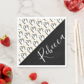 BM Bat Mitswa of Bar Mitswa Goud en Zwart Servet (Insitu)