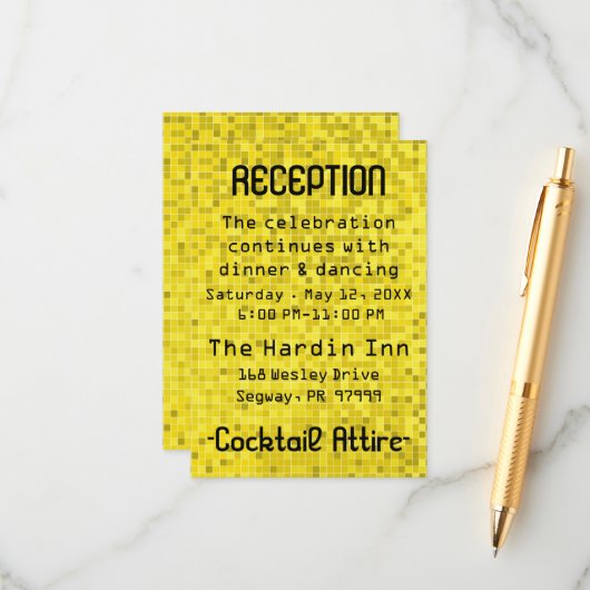 BM Bat Mitzvah Bar Mitzvah Spel op Informatiekaartje (Voorkant / Achterkant in situ)