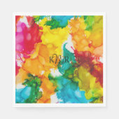 BM Bat of Bar Mitswa Een vleugje gekleurde servett Servet (Voorkant)