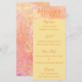 BM Bat of Bar Mitswa Gewoon Subtiel Voedsel Menu (Voorkant / Achterkant)