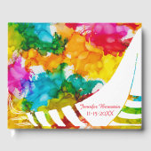 BM Bat of Bar Mitswa Party Kleurrijk gastenboek (Voorkant)