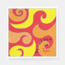 BM Bat of Bar Mitswa servet gedraaid