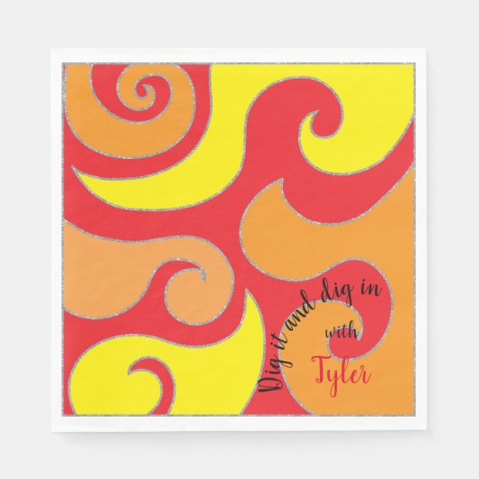 BM Bat of Bar Mitswa servet gedraaid (Voorkant)