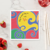 BM Bat of Bar Mitswa servet Glittery Swirls (Insitu)