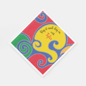 BM Bat of Bar Mitswa servet Glittery Swirls (Hoek)