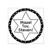 BM Bat of Bar Mitswa Ster van David Rubberstempel (Afrduk)