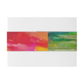 BM Kleur Splash Bar Bat Mitswa Uitnodiging Uitnodigingen Wikkel (Achterkant Voorbeeld)