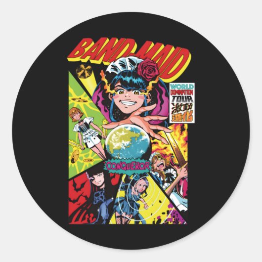 BM World Domination Tour Sticker (Voorkant)