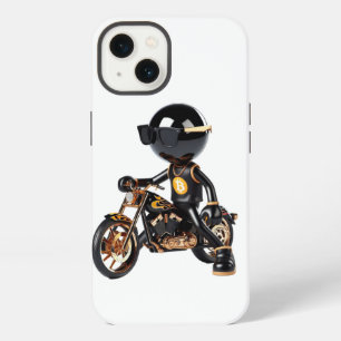Bman op een fiets, Bitcoin, door Natasha Us iPhone 13 Hoesje
