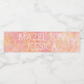 BMBar Bat Mitswa Heel subtiel Waterfles Etiket (Enkel label)