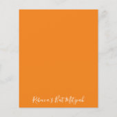 BMBar Bat Mitzvah Een vleugje kleurrichting Kaart (Achterkant)