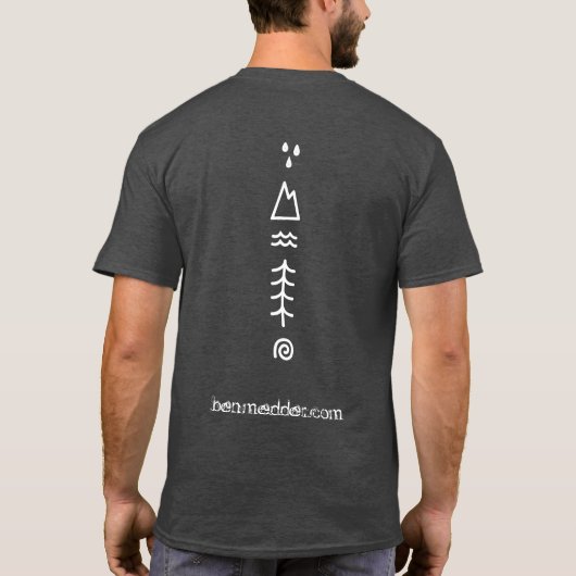 BMC - Hout Water & Aarde voorzijde en wervelkolom T-shirt (Achterkant)