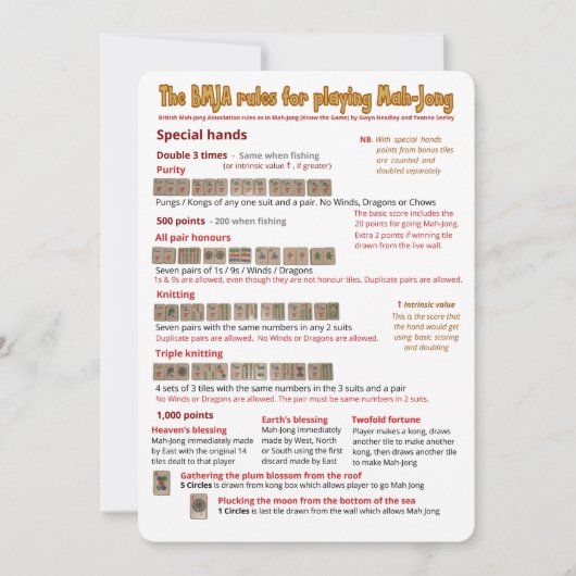 BMJA-kaart - Speciale handen Kaart (Voorkant)