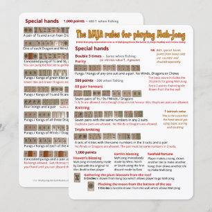 BMJA-kaart - Speciale handen Kaart