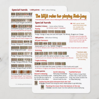 BMJA-kaart - Speciale handen Kaart