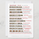 BMJA-kaart voor grote afdrukken - Speciale handen Kaart (Achterkant)