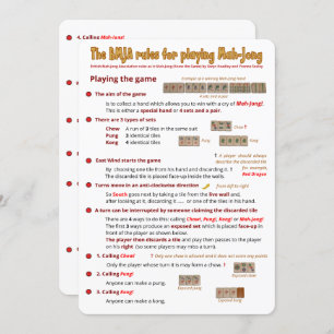 BMJA-regelkaart - Het spel afspelen (1) Kaart