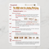 BMJA-regelkaart - Het spel afspelen (2) Kaart (Voorkant / Achterkant)