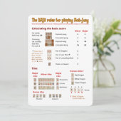 BMJA-regelkaart - Scorebord Kaart (Staand voorkant)