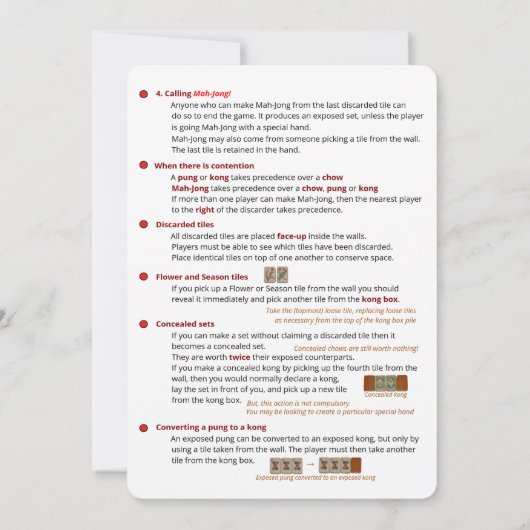 BMJA spelregels kaart – Het spel spelen (1) (Achterkant)