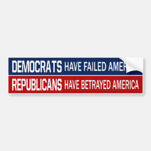 BMP-Democraten VERVALLEN Republikeinen BERAYERS Bumpersticker