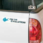 BMP doet mee aan de evolutie! Bumpersticker (Op Truck)